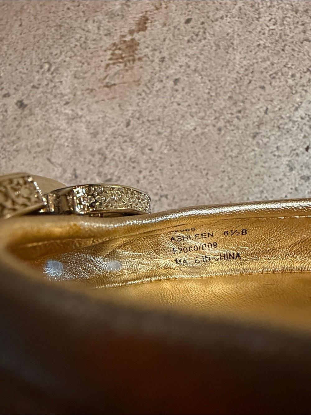 Coach Gold Ashleen Ballet Flats - Picture 6 of 7